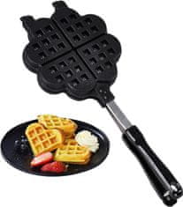 Netscroll Ponev za peko okusnih vafljev, premaz proti prijemanju, enostavna uporaba in ćiščenje, odlična ideja za darilo, WaffleMaker