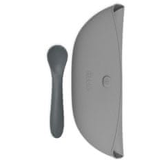 bblüv komplet 2 slinčkov z žlico Pöket Grey/Aqua
