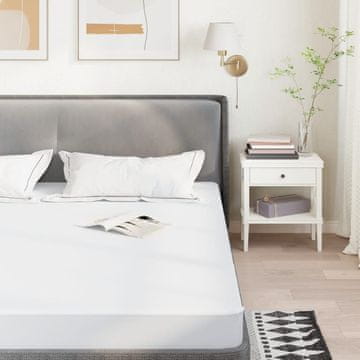 Vidaxl vidaXL Zaščita za vzmetnico, bela, 120x220 cm, vodoodporna