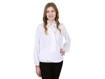 sarcia.eu John Zack Elegantna ecru bluza s pentljo
