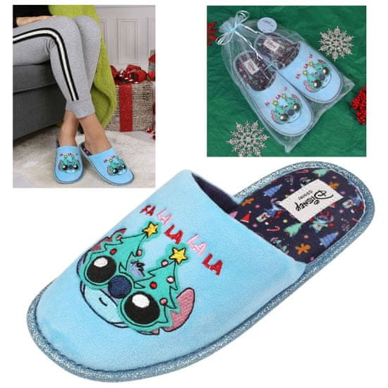 Disney DISNEY Stitch Praznični copati, ženski copati + okrasna vrečka