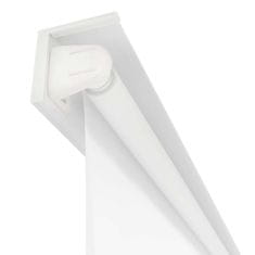 Vidaxl Rolo zavesa za prho 80x240 cm bela