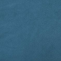 Vidaxl Box Spring postelja brez vzmetnico Temno modra 200x210 cm Žamet