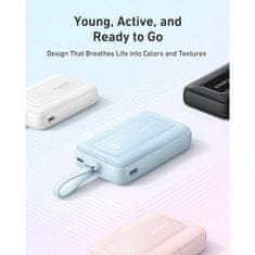 Anker Zolo Powerbank 20000 mAh, 30W z vgrajenim kablom USB-C, črn