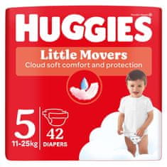 Huggies HUGGIES plenice za enkratno uporabo Little Movers 5 (11-25 kosov) 42 kosov