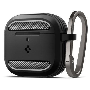 shumee Spigen Rugged Armor - ovitek za Apple AirPods 4 (mat črn)