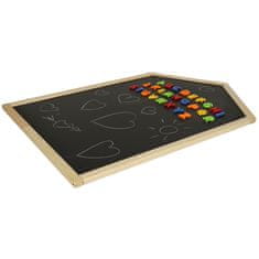 WOWO Magnetna tabla za pisanje s kredo 45 x 40 x 100 cm - ustvarite lastne zapiske in načrte elegantno in enostavno