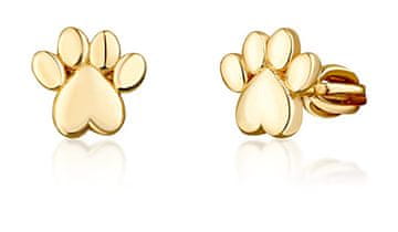 JVD Decentni pozlačeni uhani Paw SVLE1606XH2GOSR