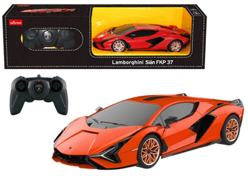 slomart RC avto RASTAR Lamborghini Sian 1:24, oranžen
