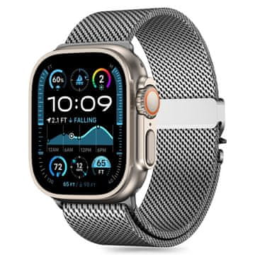 Tech-protect Milano pašček za Apple Watch 44/45/46/49mm, silver