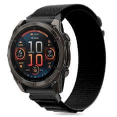 Tech-protect Nylon Pro pašček za Garmin Fenix 5 / 6 / 6 Pro / 7 / 8 47mm / E, black