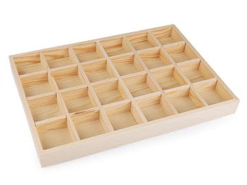 Lesen pladenj / organizator 24x35 cm - naravni st.