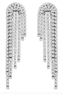 Liu.Jo Bleščeči dolgi uhani s kristali Fashion LJ2766