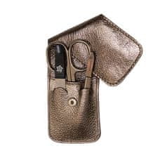 Pfeilring SolingenP Potovalni set za manikuro 3 delni bronze metalik