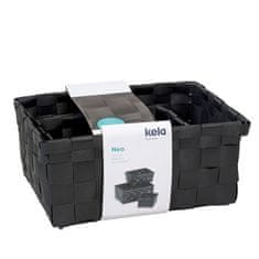 Kela Komplet košaric Neo iz PP plastike, črne, 3 kos