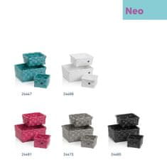 Kela Komplet košaric Neo iz PP plastike, črne, 3 kos