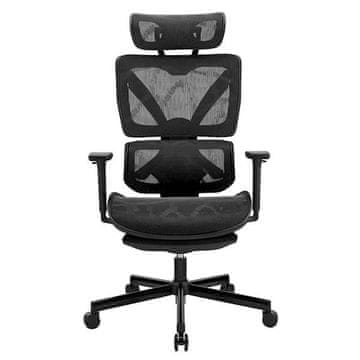 UVI Focus Pro Mesh gamerski stol, črn