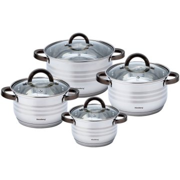 KLAUSBERG Jekleni lonci 8 kosov 2,1 l, 2,9 l, 3,9 l, 6,6 l KB7701