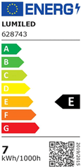 LUMILED 6x LED žarnica E14 B35 7W = 60W 806lm 3000K Toplo bela 360° Filament