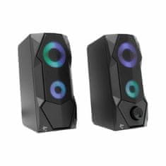 White Shark zvočniki 2.0 FLOW RGB USB črni GSP-634 