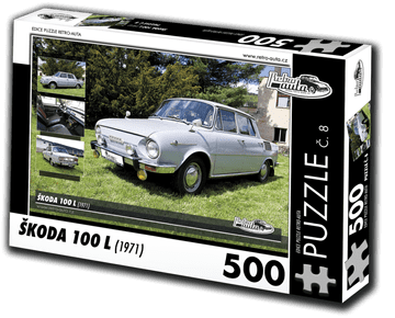 RETRO-AUTA Puzzle št. 8 Škoda 100 L (1971) 500 kosov