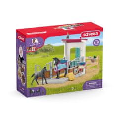 Schleich Schleichov zaboj za igrače za konja s kobilo in žrebetom