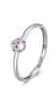 Fin srebrn prstan z pikapolonico Allegra RZA019 (Obseg 58 mm)