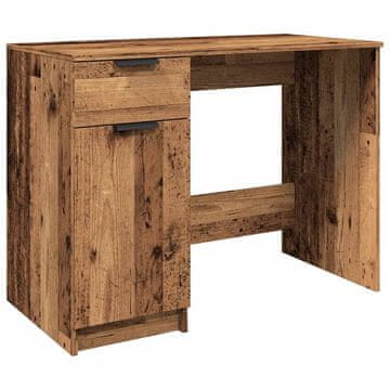 Vidaxl Pisalna miza iz starega lesa 100x50x75 cm Izoblikovan les