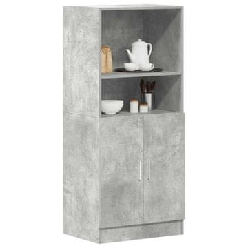 Vidaxl vidaXL Kuhinjska omarica betonsko siva 57x41,5x131,5 cm