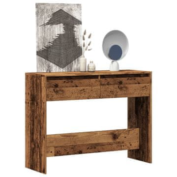 Vidaxl vidaXL Konzolna mizica, starinski les, 100x35x76,5 cm