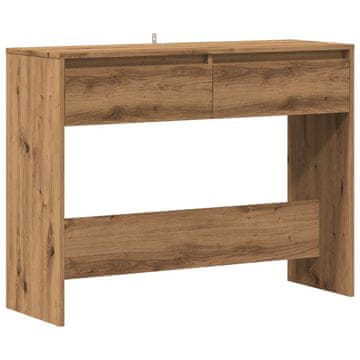 Vidaxl Konzolna mizica artisan hrast 100x35x76,5 cm inženirski les
