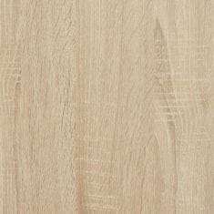 Vidaxl Jedilna miza sonoma hrast 140x74,5x76 cm iverna plošča