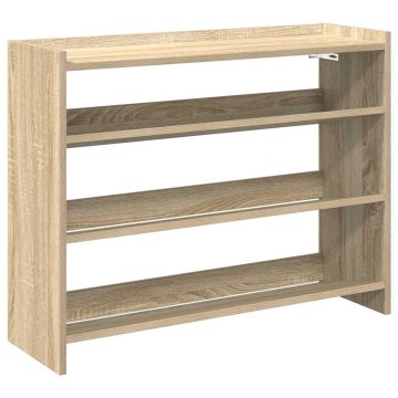 Vidaxl Regal za čevlje sonoma hrast 80x25x62 cm inženirski les