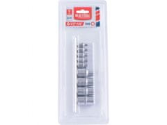 Extol Premium Vtična glava notranji TORX , nastavljeno 9ks, 1/4",1/2", CrV