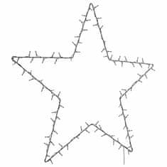 shumee vidaXL Božični žarometi Star Silhouette 115 LEDs Warm White