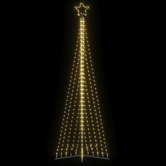 shumee vidaXL Lučke za novoletno jelko 495 LED diod hladno tople bele 300,5cm