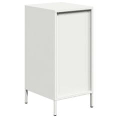 Vidaxl Komoda bela 35x39x73,5 cm hladno valjano jeklo