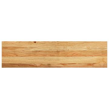 Vidaxl Podloge za stopnice 20 kosov rjave 100x25x2 cm trdna hrastovina