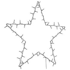 shumee vidaXL Božični žarometi Star Silhouette 80 LEDs Warm White