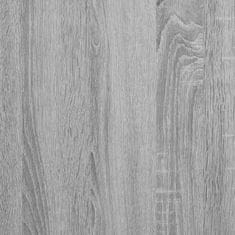 Vidaxl Sprejemna miza siva sonoma 200x50x103,5 cm inženirski les