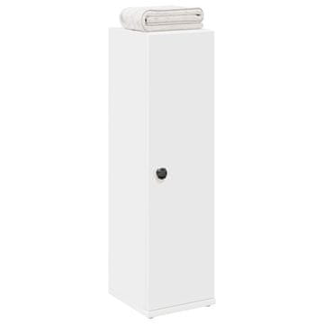 Vidaxl vidaXL Kopalniška omarica z držalom za papir bela 20,5x22x72 cm