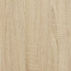 Vidaxl Sprejemna miza sonoma hrast 200x50x103,5 cm inženirski les