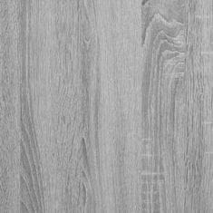Vidaxl Sprejemna miza siva sonoma 135x50x103,5 cm inženirski les