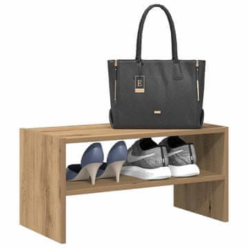 Vidaxl vidaXL Zložljivo stojalo za čevlje Artisan hrast 60x30x30,5 cm