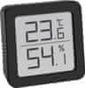 termometer/higrometer črni -10°C do 50°C 