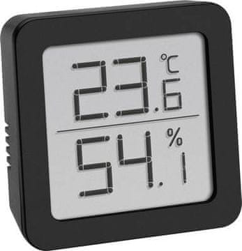 TFA termometer/higrometer črni -10°C do 50°C