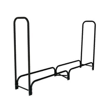 Aga Stojalo za drva 200x36x116 cm Črna