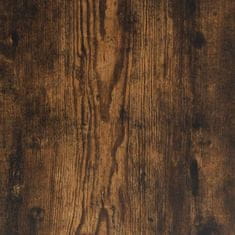 Vidaxl Komoda dimljeni hrast 68x35x76 cm inženirski les in kovina