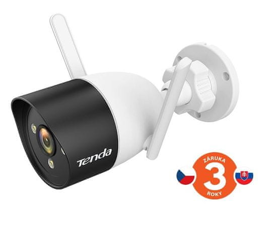 Tenda RT3 - Zunanja kamera IP66 Wi-Fi FullHD, nočna LED, dvosmerni zvok, zaznavanje gibanja, aplikacija CZ