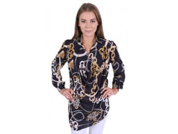 sarcia.eu Črna srajca z vzorcem verig JOHN ZACK